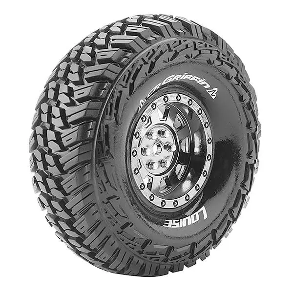 Louise Rc Cr-Griffin 1/10 1.9 Super Soft Black Chrome Hex 12mm