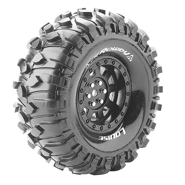 Louise Rc Cr-Rowdy 1/10 1.9 Super Soft Black Hex 12mm