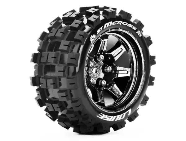 Louise Rc St-McRoss 1/10 Soft Hex 14mm Black Chrome Arrma G