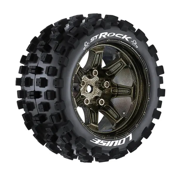 Louise Rc St-Rock 1/10 Soft H Ex 14mm Black Chrome Arrma Gra