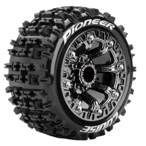 Louise Rc St-Pioneer 1/16 Soft Spoke Black Chrome TRX 1:16