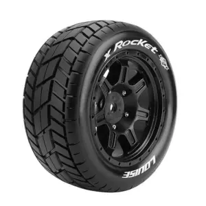 Louise Rc X-Rocket Black Mounted X-Maxx Hex 24mm