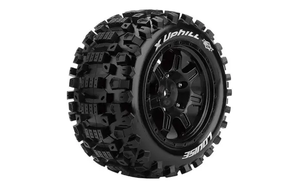 Louise Rc X-Uphill Black Mounted Arrma Kraton 8s Hex 24mm