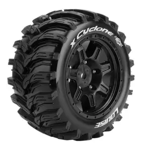Louise Rc X-Cyclone Black Mounted Arrma Kraton 8s Hex 24mm