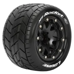 Louise Rc Mt-Rocket 1/10 Soft Bead-Lock/0 Offset Hex 12mm Black