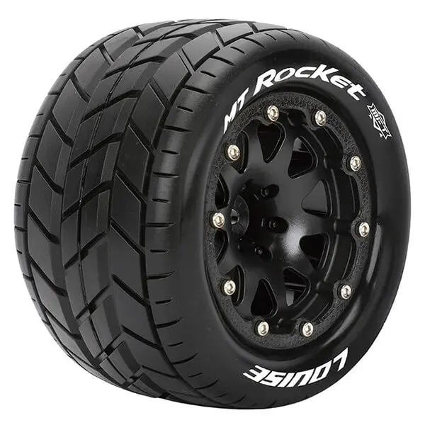 Louise Rc Mt-Rocket 1/10 Soft Bead-Lock/0 Offset Hex 12mm Black