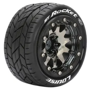 Louise Rc St-Rocket 1/10 Soft Bead-Lock/0 Offset Hex 12mm Black Chrome
