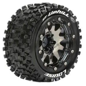 Louise Rc St-Uphill 1/10 Soft Bead-Lock/1/2 Offset Hex 12mm Black Chrome