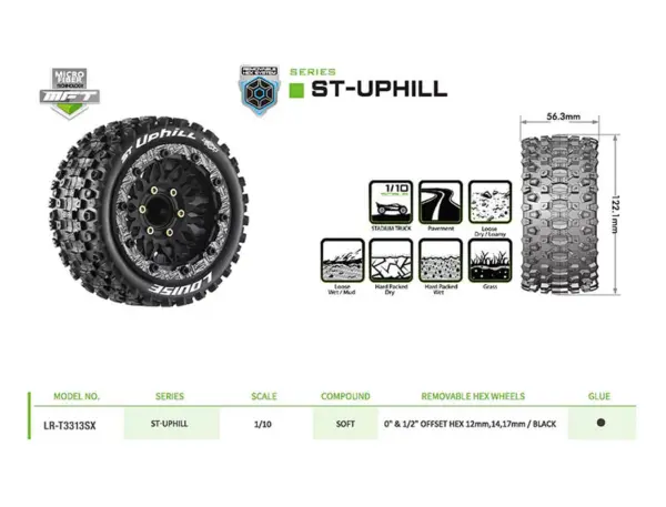 Louise Rc St-Uphill Removable Hex 12,14,17mm 0"& 1/2" Offset – view 6