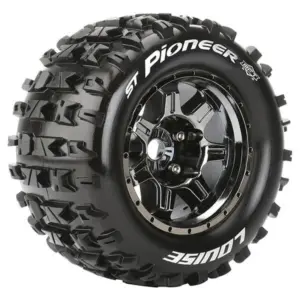 Louise Rc St-Pioneer 1/8 Sport 1/2" Offset Hex 17mm Black Chrome