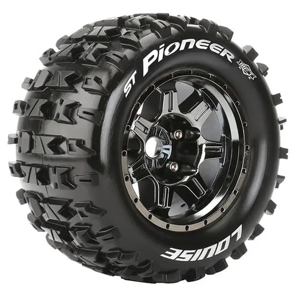 Louise Rc St-Pioneer 1/8 Sport 1/2" Offset Hex 17mm Black Chrome