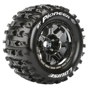 Louise Rc St-Pioneer 1/8 Sport 0" Offset Hex 17mm Black Chrome