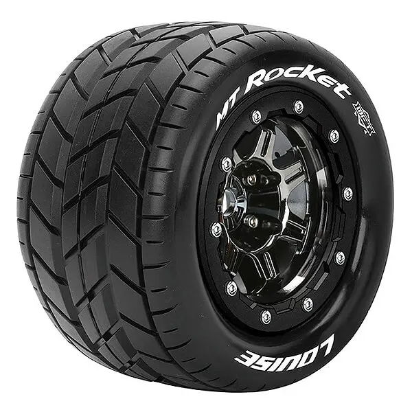 Louise Rc Mt-Rocket T-Maxx Soft 1/2" Offset Hex 17mm Black Chrome