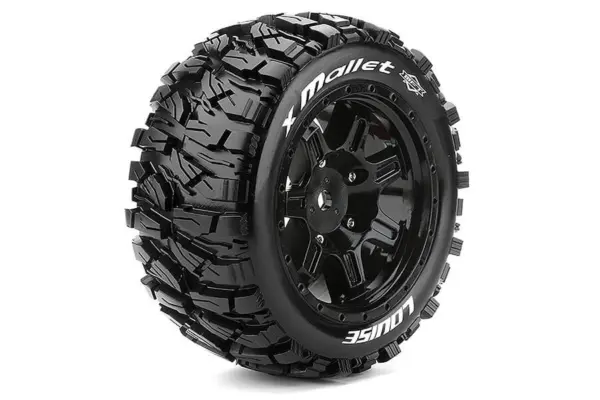 Louise Rc X-Mallet Black Arrma Kraton 8s Mounted 24mm Hex