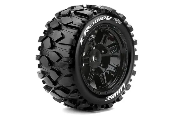 Louise Rc X-Rowdy Black Arrma Kraton 8s Mounted 24mm Hex – view 2