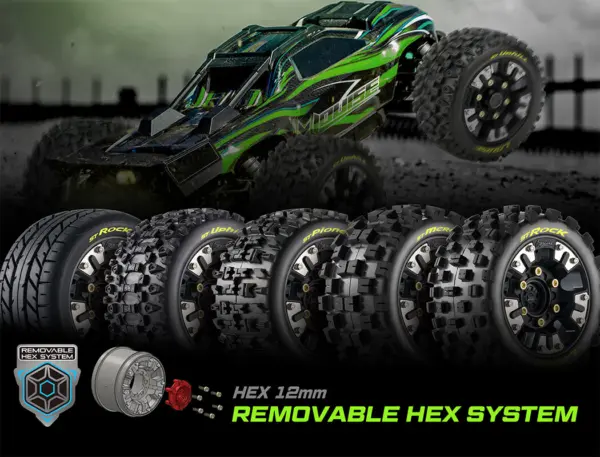 Louise Rc St-Pioneer Mini Maxx XRT Removable Hex 0"&1/2" 12mm