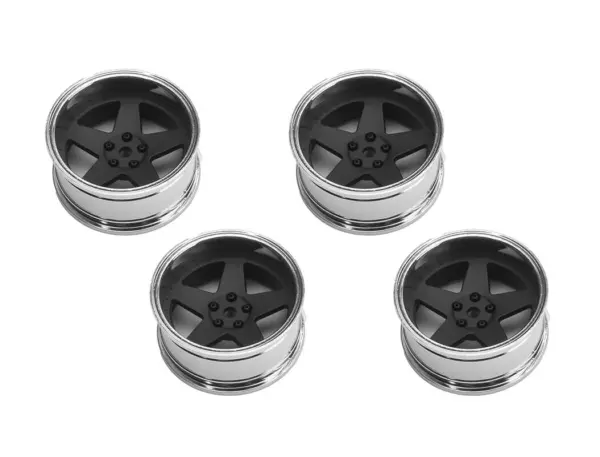 Louise Rc 1/10 Drift 2,4,6,8mm Offset 5-Spoke Wheels Matte Black