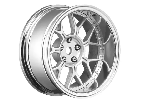 Louise Rc 1/10 Drift 2,4,6,8mm Offset 14-Spoke Wheels Matte Silver
