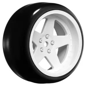 Louise Rc 1/10 Drift 2,4,6,8mm Offset 5-Spoke Wheels Gloss White With Tyres – view 2