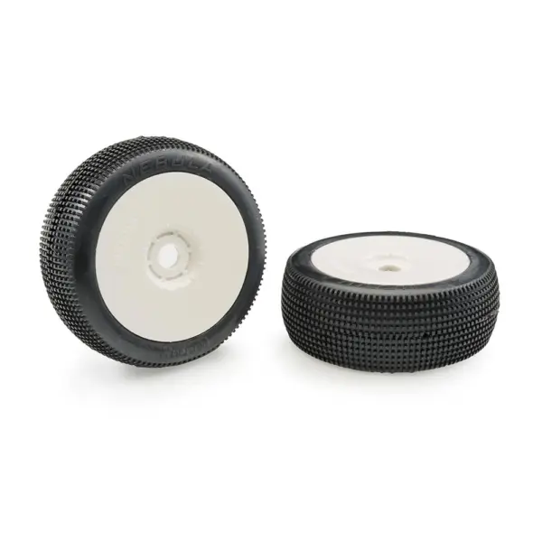 Matrix Nebula Medium 1:8 Buggy Pre-Glued White Wheels (2)