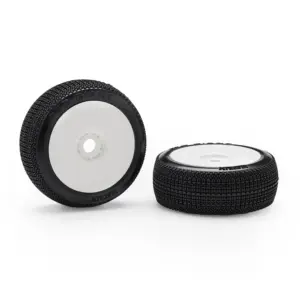 Matrix Red Giant Clay Super Soft 1:8 Buggy Pre-Glued White Wheels (2)