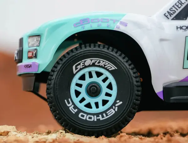 Method Geoform 1/16 Sc Tyres on 12mm Hex Blue Wheels (Pr)