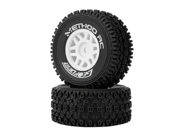 Method Geoform 1/16 Sc Tyres on 12mm Hex White Wheels (Pr)