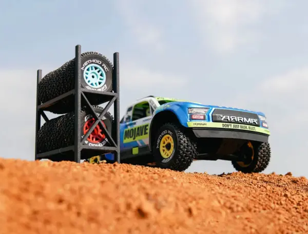 Method Geoform 1/16 Sc Tyres on 12mm Hex Yellow Wheels (Pr)