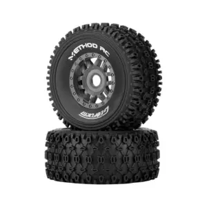 Method Geoform 1/8 Sc Tyres on 17mm Hex Grey Wheels (Pr)