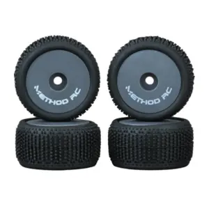 Method Nitragrip 1/24 Truck Tyres F/R on 7mm Hex Grey (4)