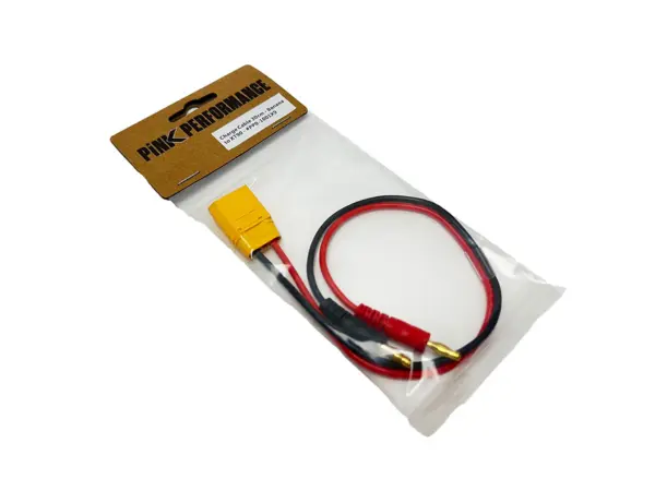 Charge Cable 30cm Pink Performance - Banana to Xt90