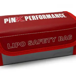 Pink Performance Lipo Battery Safety Bag Large (200x90x90mm)