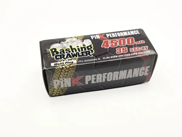 Pink Bashing Crawler Lipo 3s 11.4v-4500-55c (Multi) 96x42x34mm Shorty