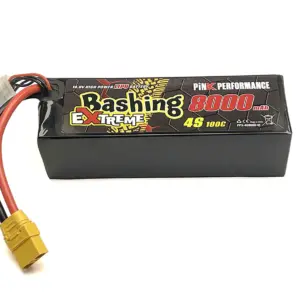 Pink Extreme Bashing Lipo 4s 14.8v-8000-100c Multi 157x53x42mm 760g