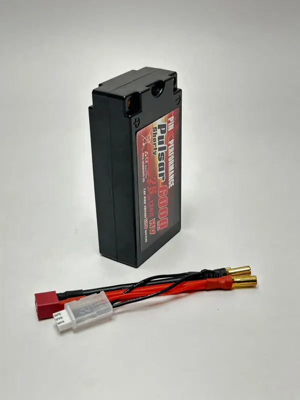 Pink Pulsar Shorty Lipo 2s 7.6v-6000-130c (5mm) 96.5x47.7x26mm 225g