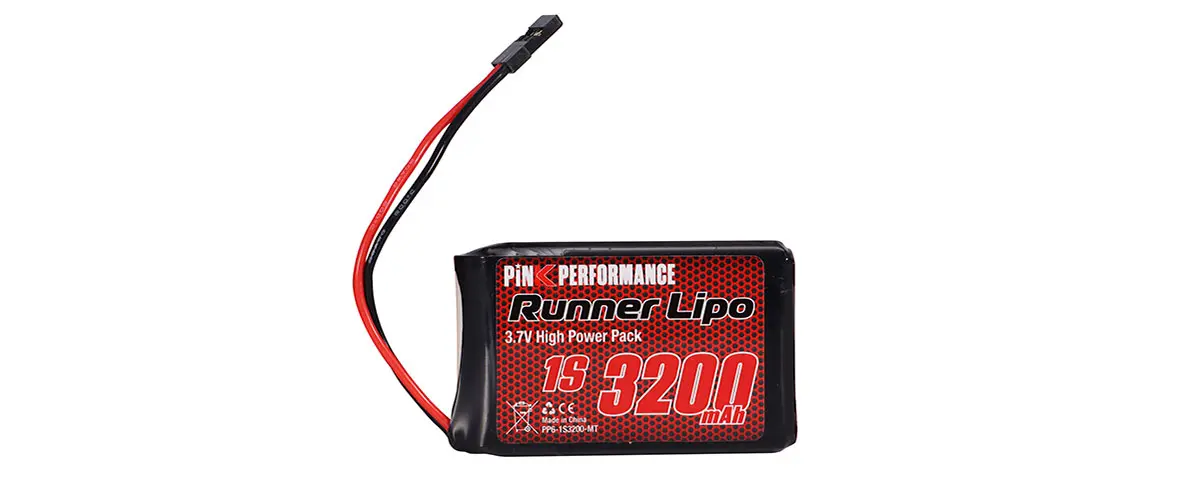 Pink Runner LiPo 1S 3.7V-3200 for Sanwa MT44 - MT5