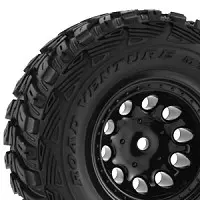 RPM Traxxas Slash 2wd Rear Black Wheels (X2)