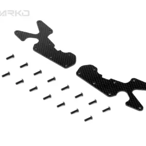 Sparko F8t Carbon Fiber Rear Arm Inserts 2mm (2)