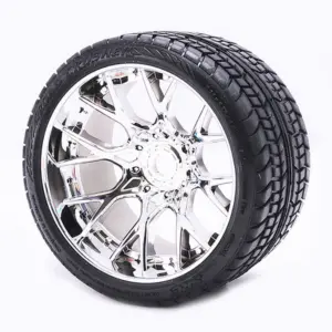 Sweep Road Crusher Belted Tyre Silver 17mm Wheels 1/2" Offset