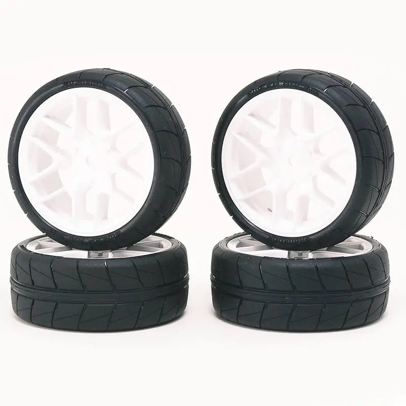 Sweep Hankook Tread 36deg 24mm Glued Tc Tyres 12 Spoke Asphalt