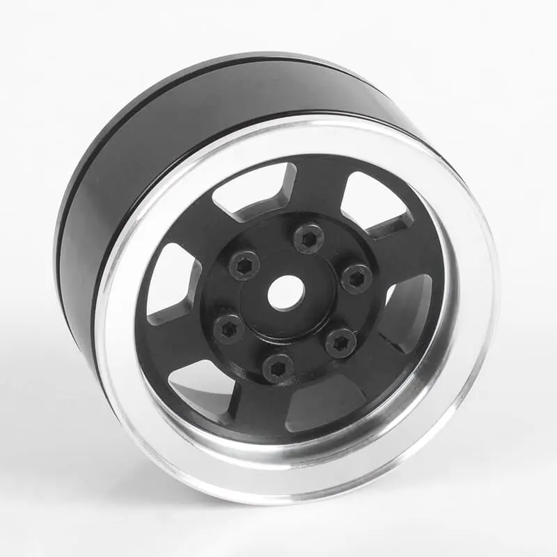 Rc4wd Six-Spoke 1.55" Internal Beadlock Wheels (Black)