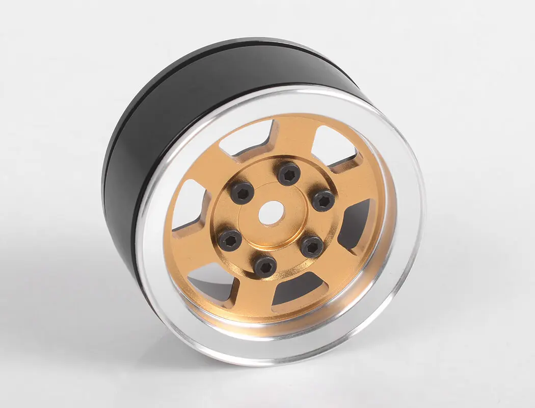 Rc4wd Six-Spoke 1.55" Internal Beadlock Wheels (Gold) – view 2