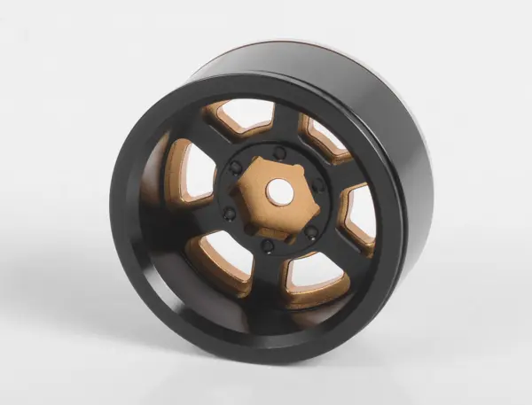 Rc4wd Six-Spoke 1.55" Internal Beadlock Wheels (Gold) – view 3