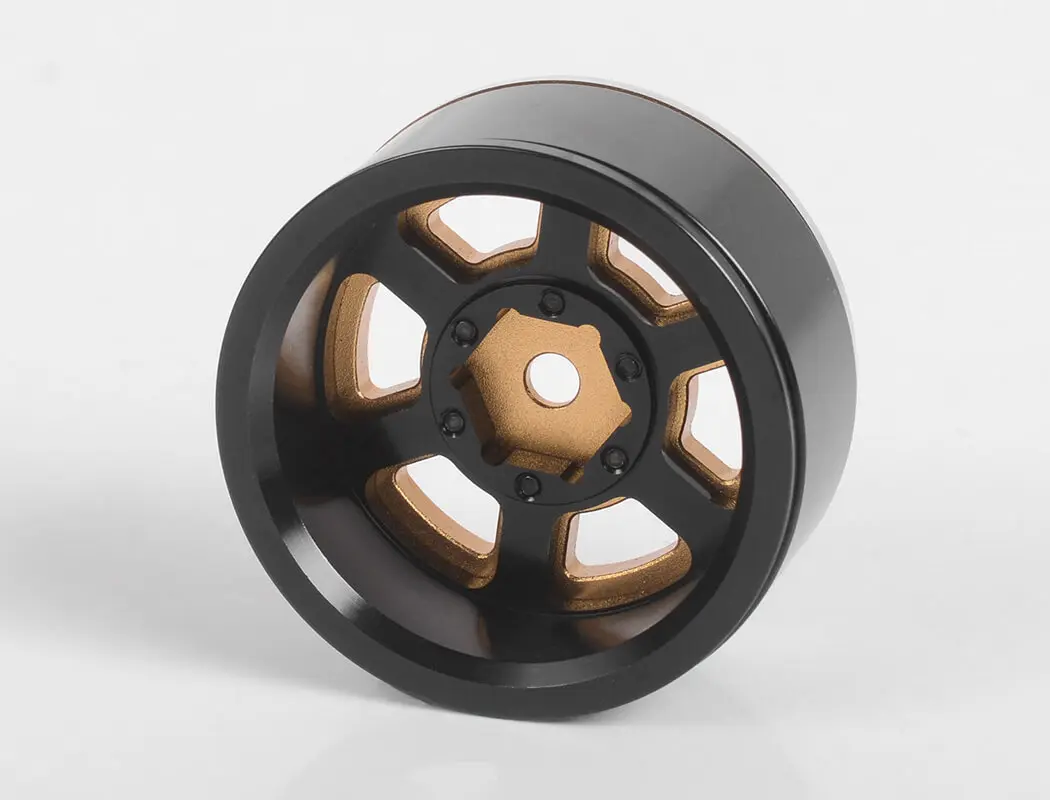 Rc4wd Six-Spoke 1.55" Internal Beadlock Wheels (Gold) – view 3
