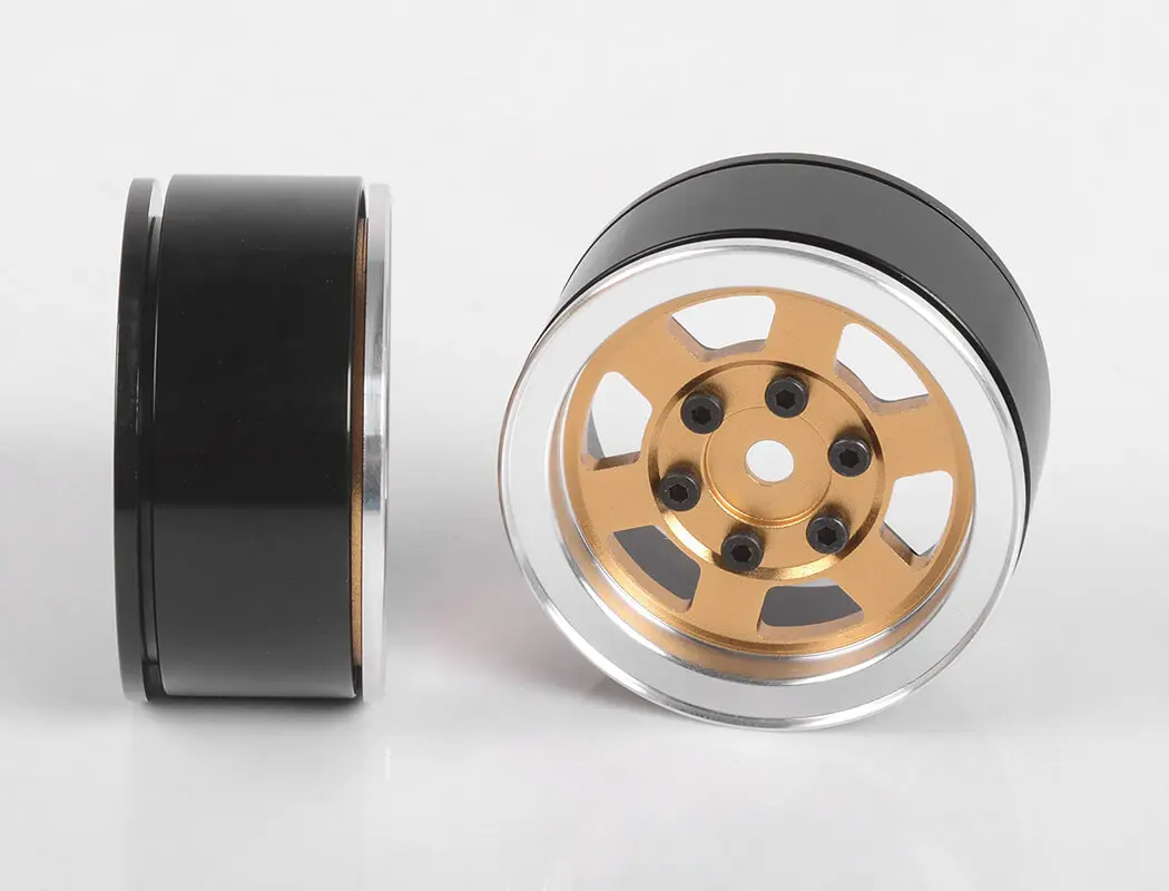 Rc4wd Six-Spoke 1.55" Internal Beadlock Wheels (Gold) – view 5