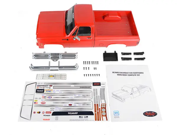Rc4wd Chevrolet K10 Scottsdale Hard Body Complete Set (Red)