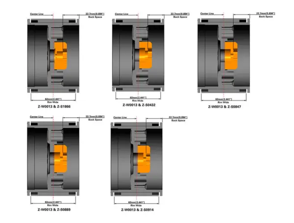 Rc4wd Raceline Monster Udr 40 Series 3.8" Beadlock Wheels
