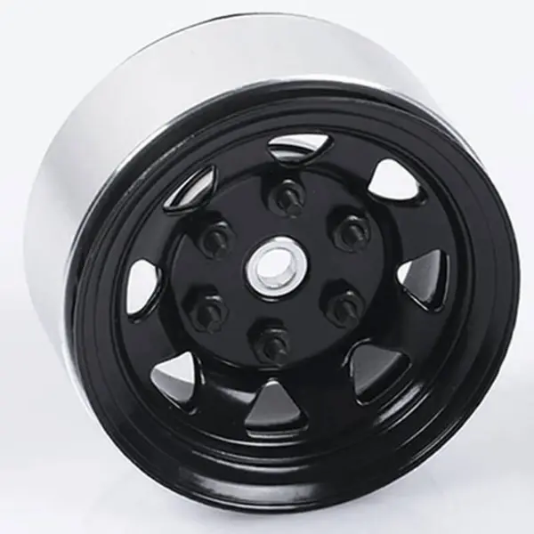 Rc4wd Stamped Steel 1.55" Stock Black Beadlock Wheels