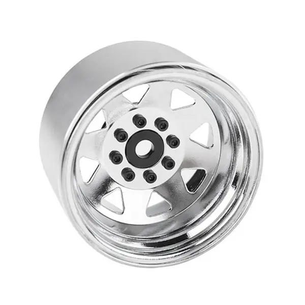 Rc4wd 8lug Deep Dish Wagon 1.9 Steel Stamped B/L Wheels Chrme