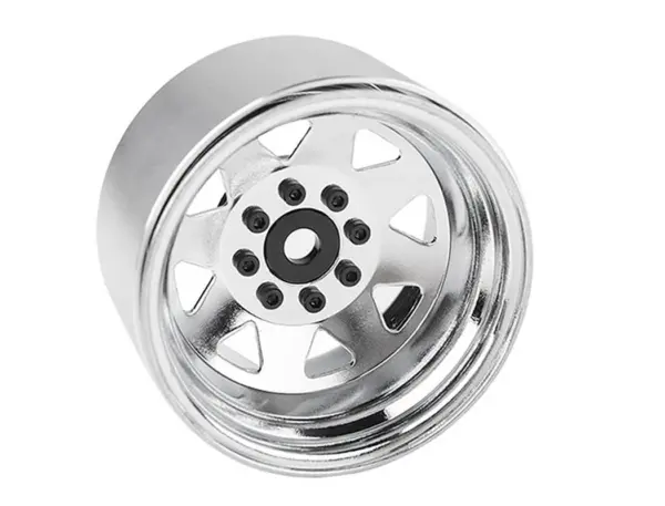 Rc4wd 8lug Deep Dish Wagon 1.9 Steel Stamped B/L Wheels Chrme